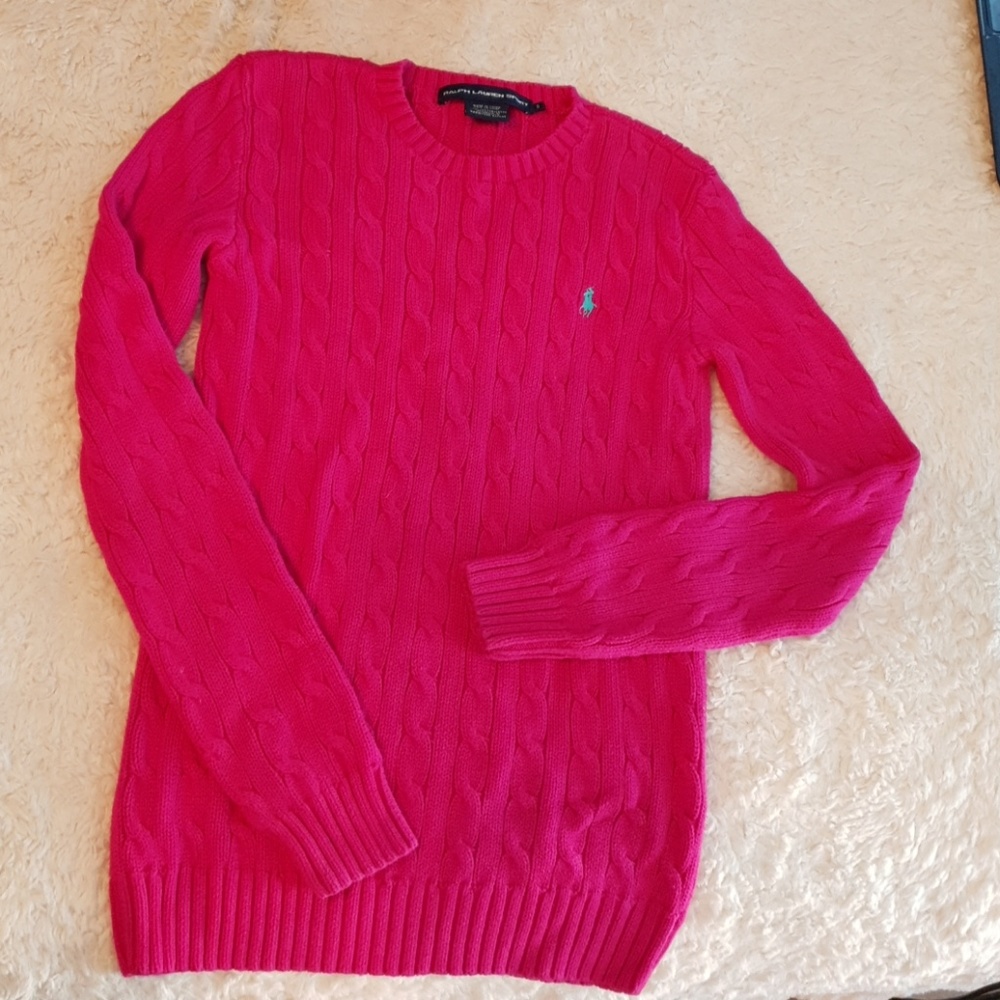 Ralph Lauren Sport Cable Knit Sweater Women's S